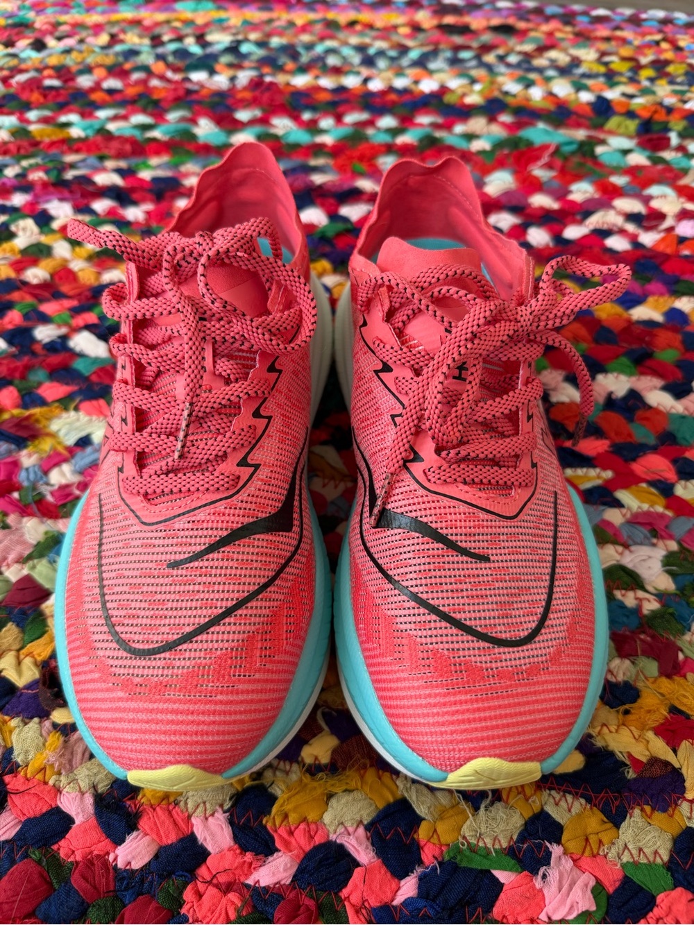 Hoka Mach x2 Pink & Aqua Women's Running Shoes